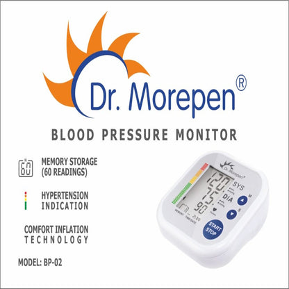 Dr Morepen Blood Pressure Monitor Model BP-02