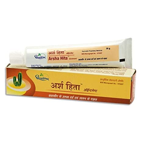 Shree Dhootapapeswar Ayurvedic Arsha Hita 60 Tablets & 30g Ointment