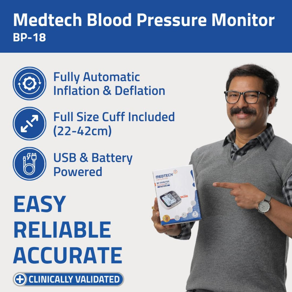 Medtech Automatic Digital BP Machine Blood Pressure Monitor BP18