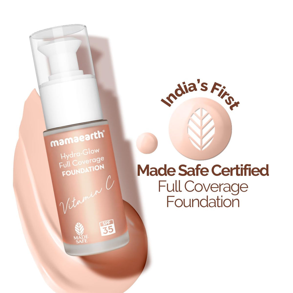 Mamaearth Hydra Glow Full Coverage Foundation With Vitamin C & Turmeric 30ml