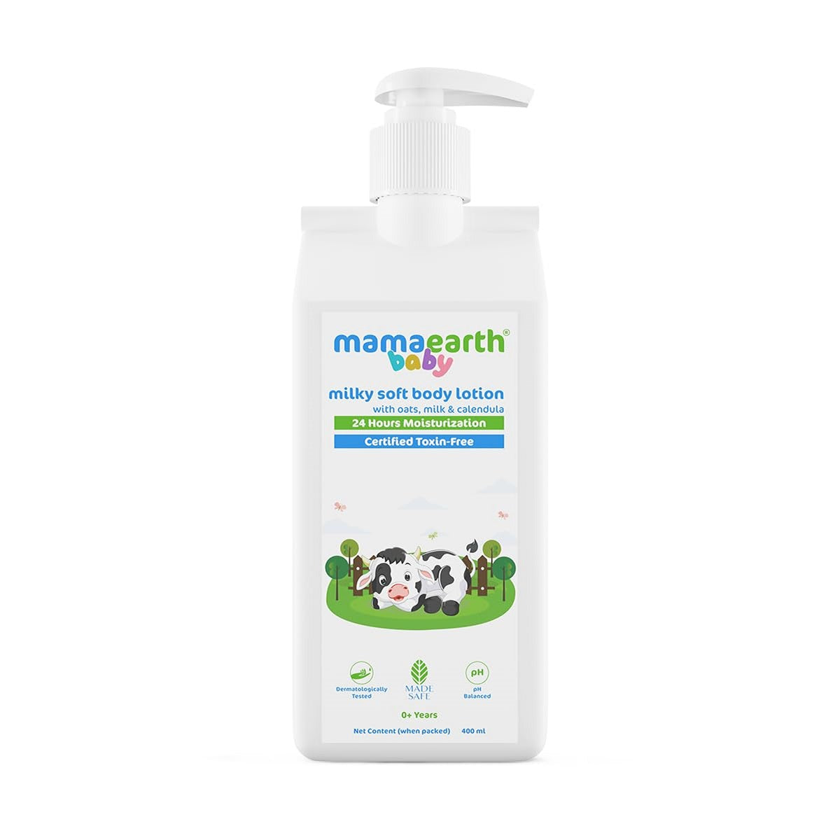 Mamaearth Milky Soft Body Lotion for Babies with Oats, Milk and Calendula 400ml