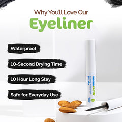 Mamaearth Soothing Waterproof Eyeliner with Almond Oil & Castor Oil for 10 Hour Long Stay 3.5ml