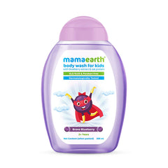 Mamaearth Brave Blueberry Body Wash For Kids with Blueberry and Oat Protein 300ml