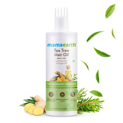 Mamaearth Tea Tree Hair Oil with Tea Tree and Ginger Oil for Dandruff Free Hair 250ml