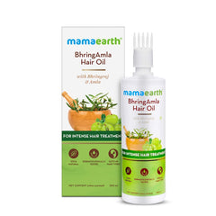 Mamaearth BhringAmla Hair Oil with Bhringraj and Amla for Intense Hair Treatment 250ml