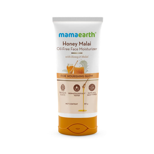 Mamaearth Honey Malai Oil Free Face Moisturizer with Honey & Malai For Nourishing Glow 80g