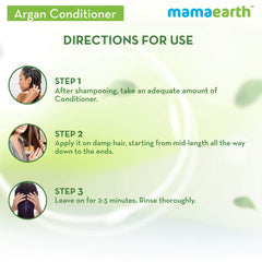 Mamaearth Argan Conditioner with Argan and Apple Cider Vinegar for Frizz-Free and Stronger Hair 250ml