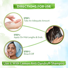 Mamaearth Lemon Anti-Dandruff Conditioner with Lemon & Ginger for Soft & Smooth Hair 250ml