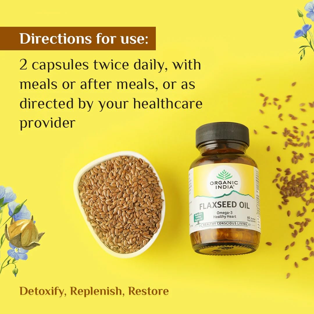 Organic India Organic Flaxseed Oil Capsules