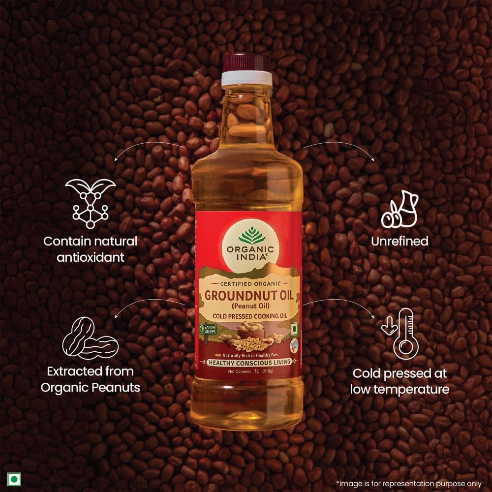 Organic India Groundnut Oil 1 Litre