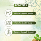 Sri Sri Tattva Ayurvedisches Ashwagandha 500 mg wirkt als Stresslöser, 60 Tabletten