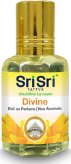 Sri Sri Tattva Aroma Blossom,Divine,Deligth,Jasmine,Rose & Sandal Roll on Perfume