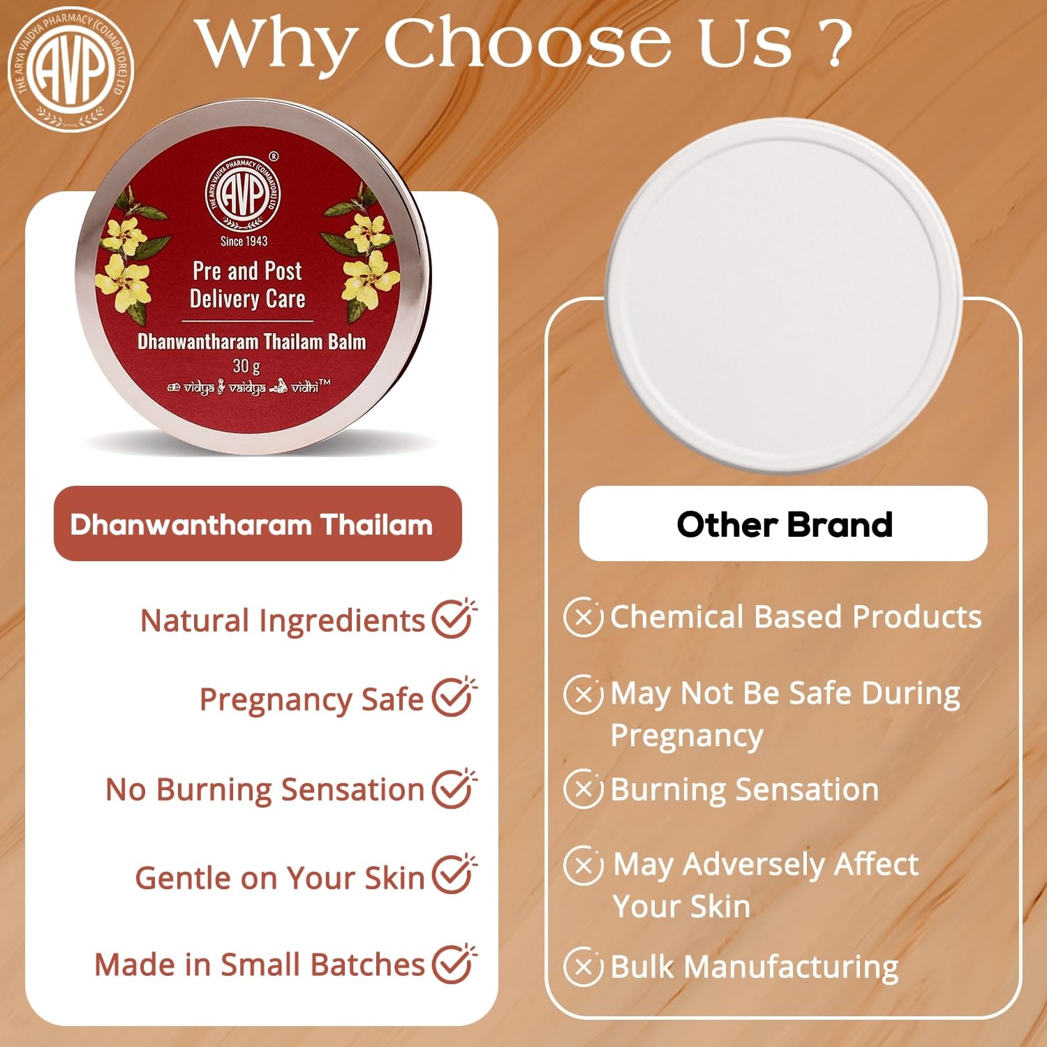 AVP Ayurvedic Dhanwantharam Thailam Pain Relief Balm 30g