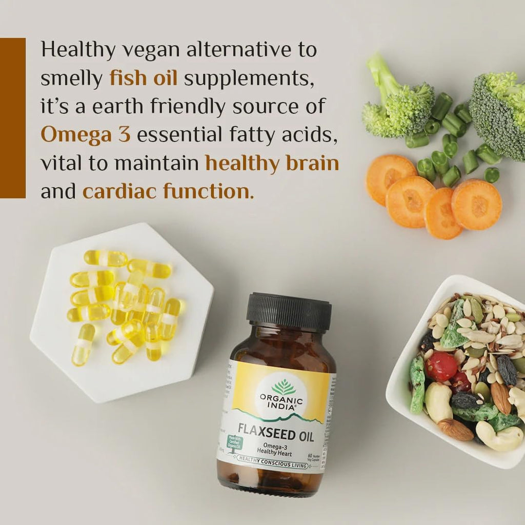 Organic India Organic Flaxseed Oil Capsules