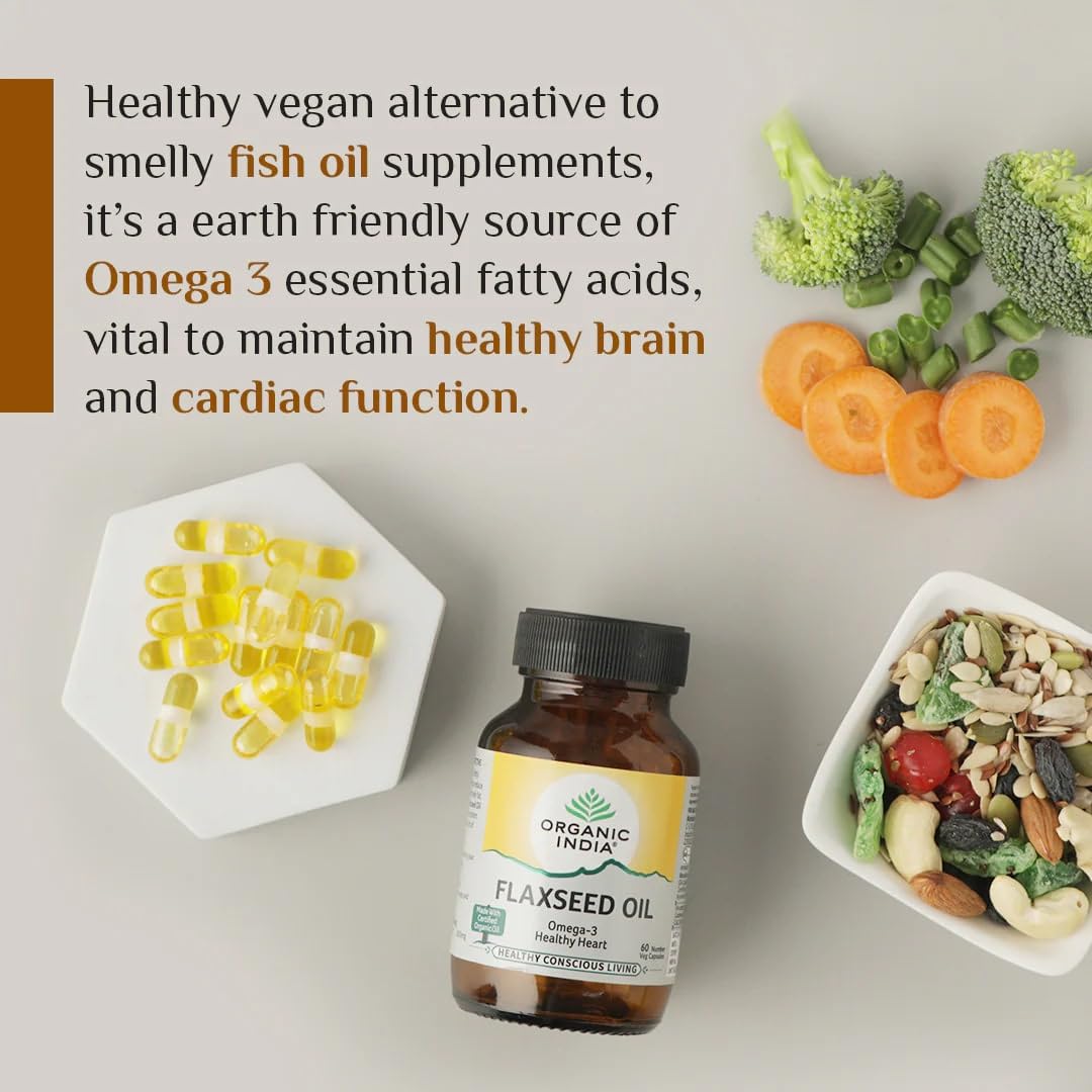 Organic India Organic Flaxseed Oil Capsules