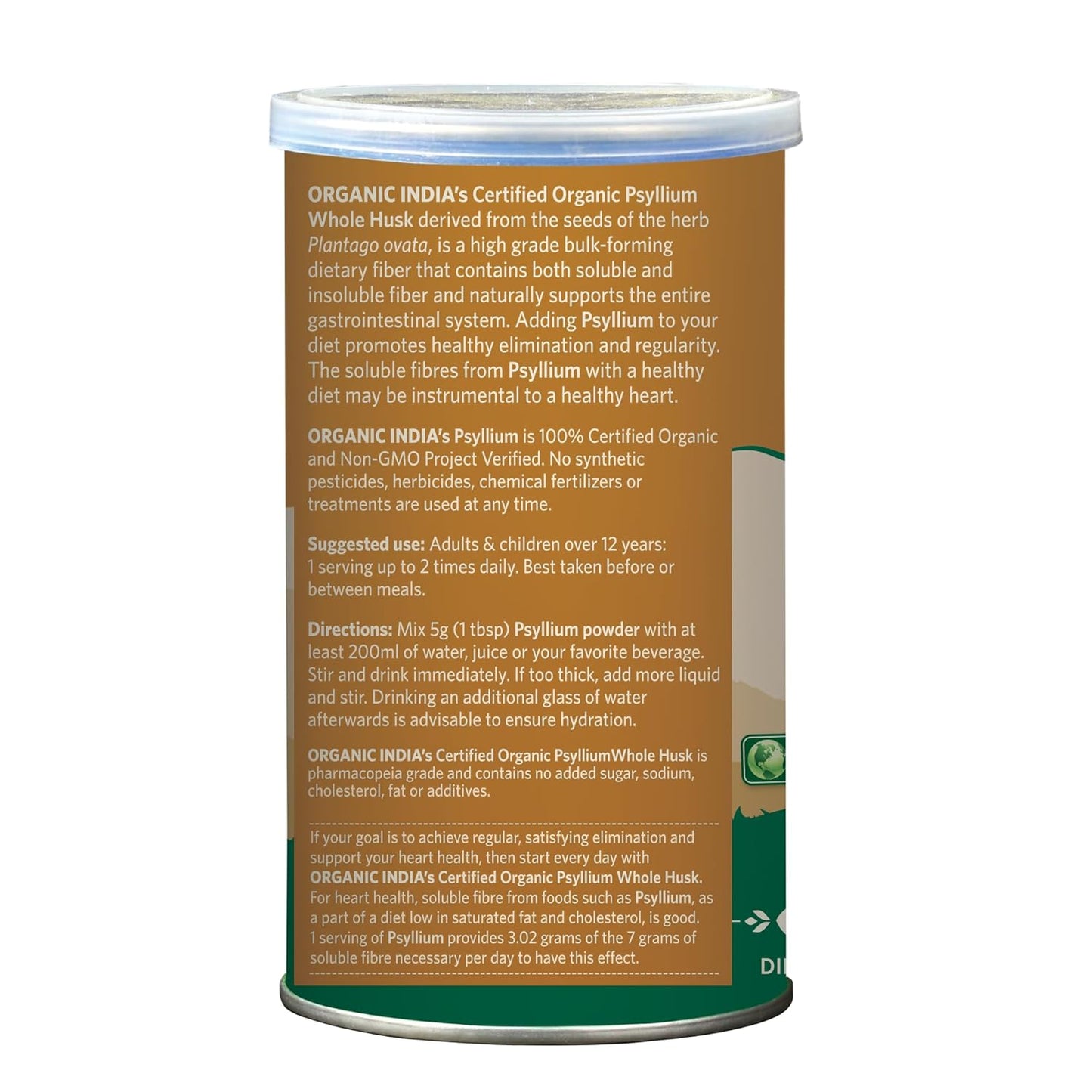 Organic India Psyllium Whole Husk Isabgol Powder
