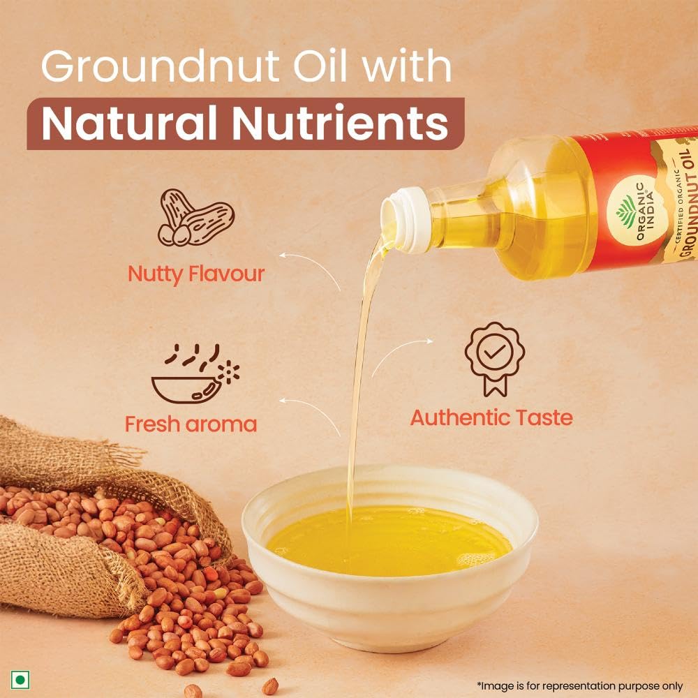 Organic India Groundnut Oil 1 Litre