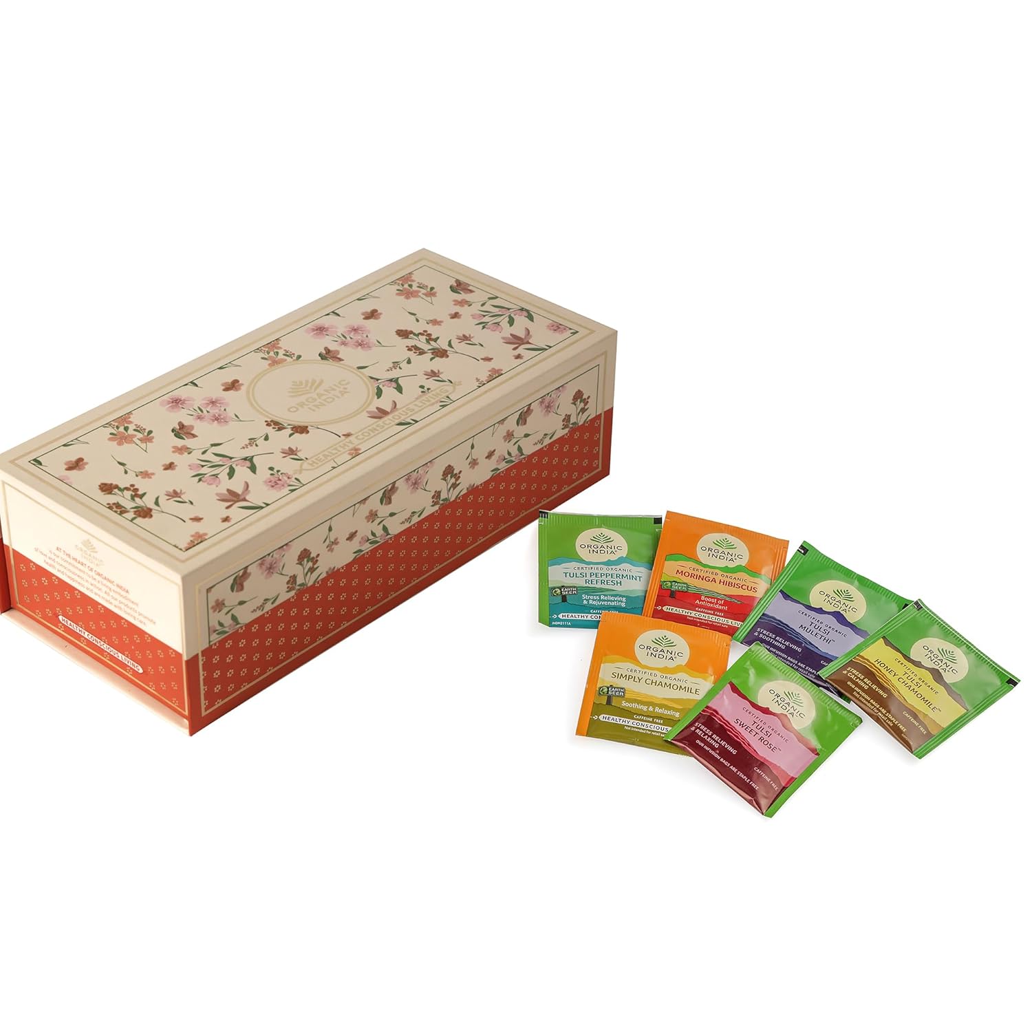 Organic India Blissful Brew Gift Box 60 Infusion Bags
