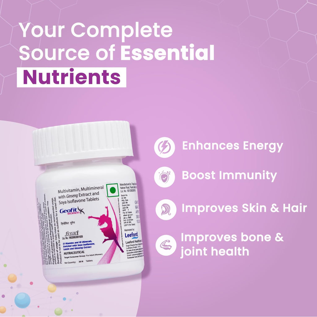 Leeford Geofit Multivitamin For Women 30 Tablets