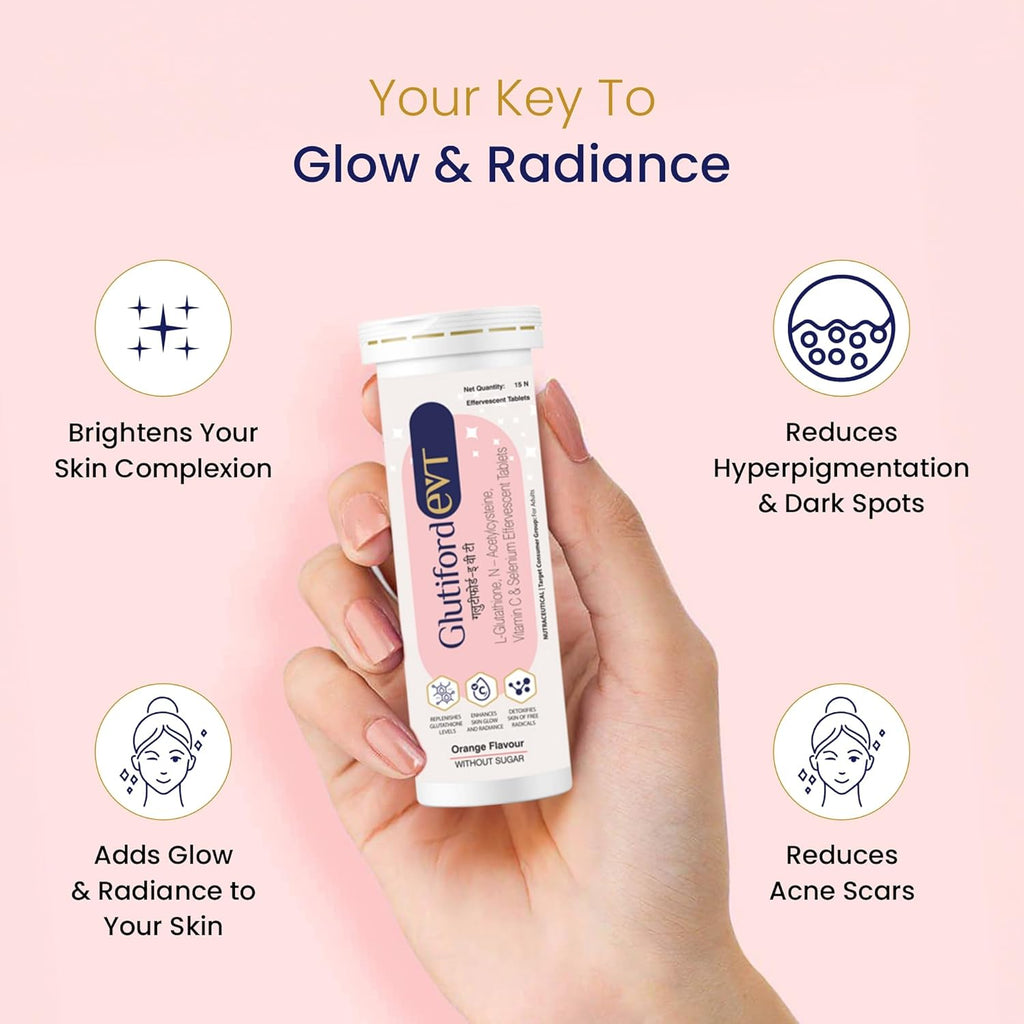 Leeford Glutiford Effervescent Orange Flavor 15 Tablets