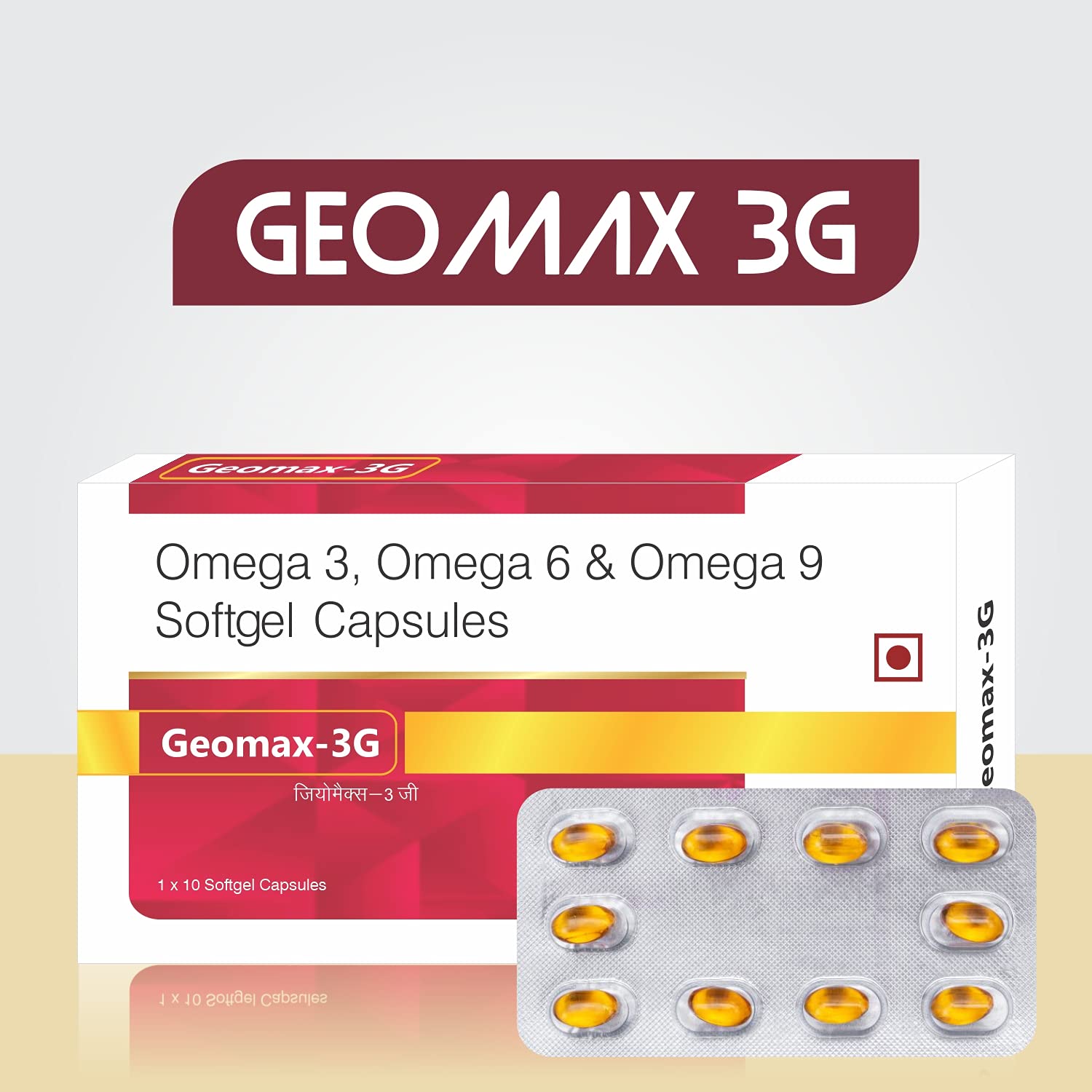 Leeford Geomax 3g Omega 3 Omega 6 And Omega 9 Softgel Capsules