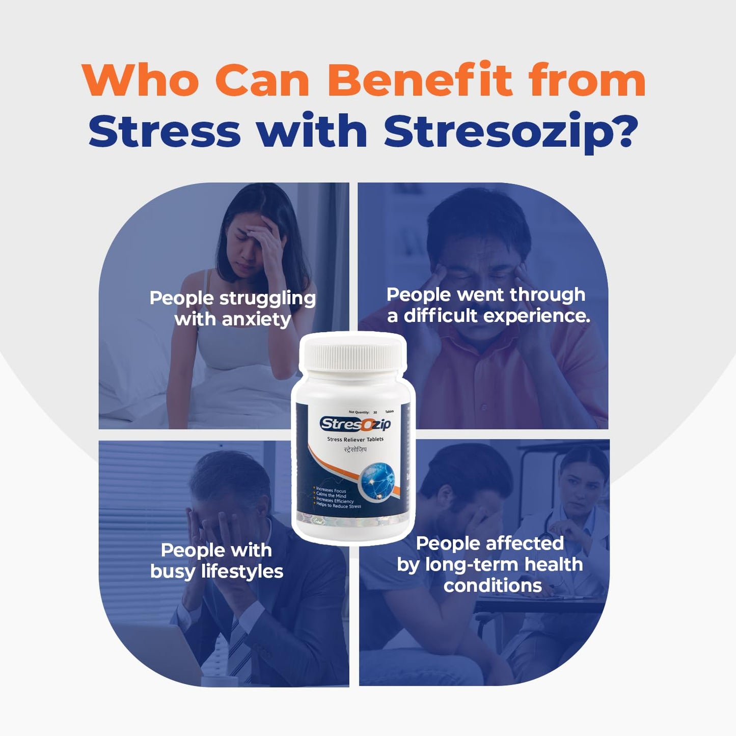 Leeford Stresozip 30 Tablets