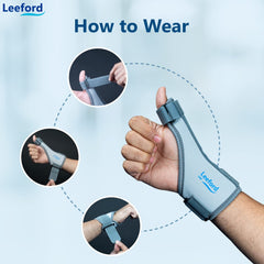 Leeford Thumb Spica Splint Support Universal Color Reandom