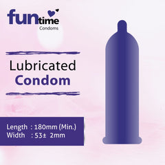 Leeford Funtime Ultra Thin Premium Lubricated Dotted & Ribbed Condom 10 Piece