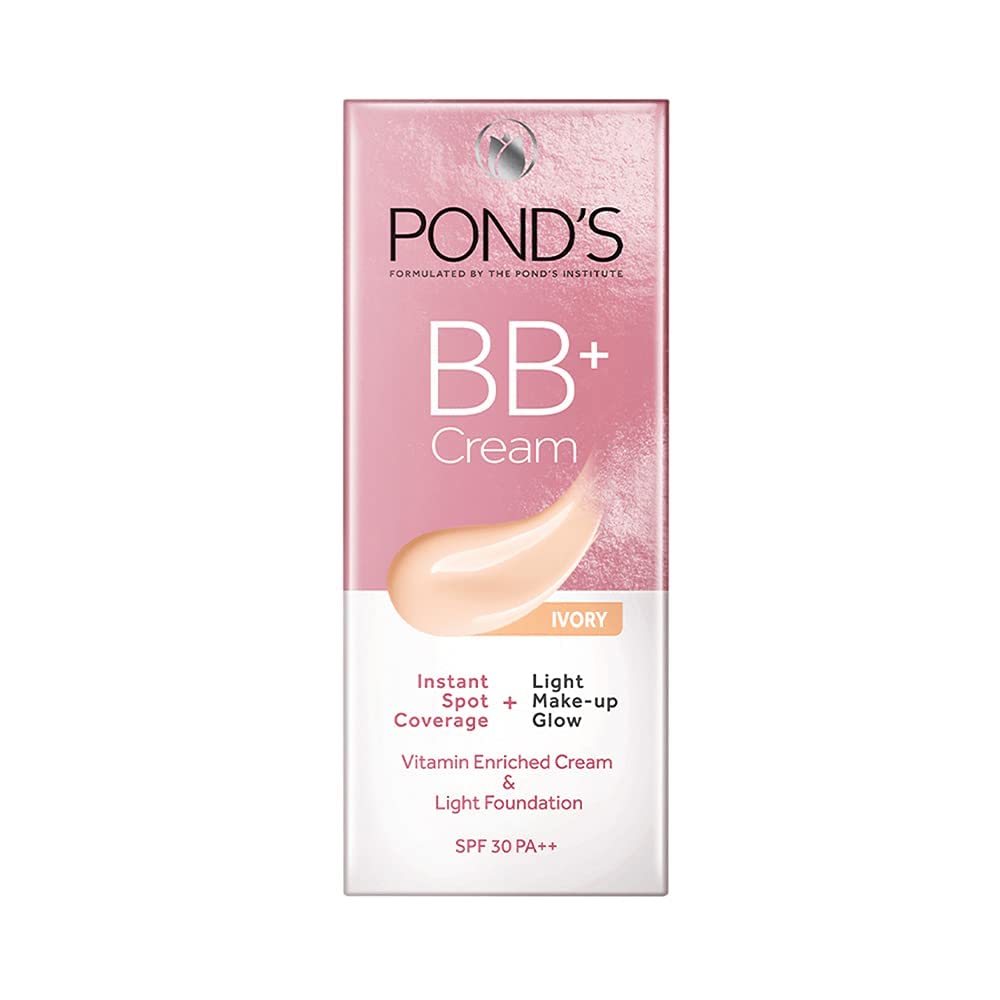 POND'S Bb+ Cream Instant Spot Coverage + Light Make-Up Glow SPF 30 PA++ Ivory 30G