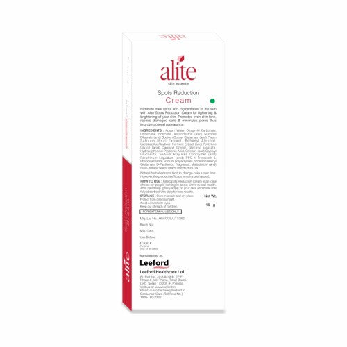 2 X Leeford Alite Spots Reduction Foot Cream 15g