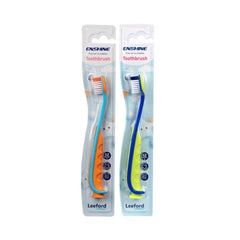 Leeford Enshine For 12+ Months Babies Tongue Cleaner Easy Grip Multi Colors Soft Toothbrush