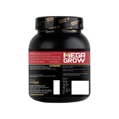 Leeford Megagrow Isolate Whey Protein Powder Cookies And Cream Flavor With Shaker 1 Kg