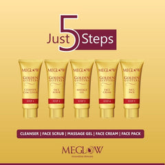 Leeford Meglow Gold Facial Kit For Instant Glow 105g