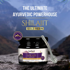 Leeford Himalyan Pure Shilajit Gold Resin With Swarna Bhasma 20g