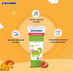 Leeford Enshine Kids Oral Care Combo Toothpaste 80g + 2 Toothbrush