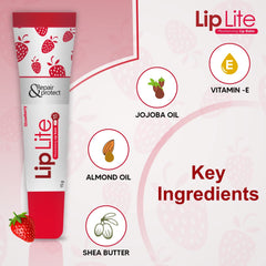 2 Leeford Lip Lite Lip Balm With SPF 15 Strawberry Flavor 15g