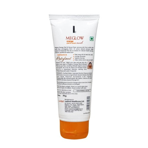 Leeford Meglow Orange Peel And Reveal Mask 70g