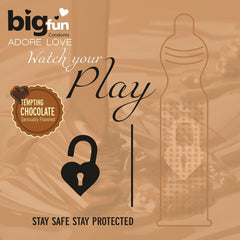 Leeford Bigfun Chocolate Flavored Condom 10 Piece