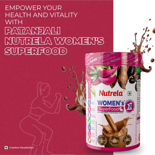 Patanjali Nutrela Women's Superfood Schokoladengeschmackspulver 400g