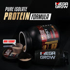Leeford Megagrow Isolate Whey Protein Powder Cookies And Cream Flavor With Shaker 1 Kg