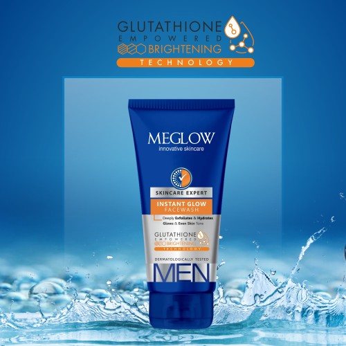 Leeford Meglow Men Instant Glow Gesichtswaschmittel, 70 g