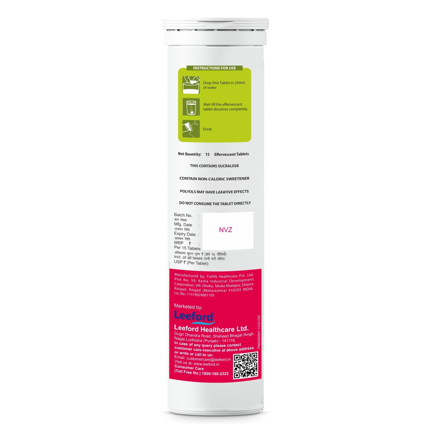 Leeford Geofit Apple Cider Vinegar Effervescent Tablets