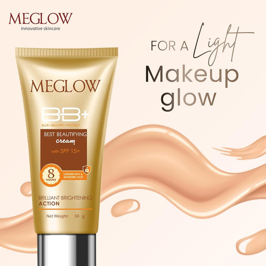 Meglow Best Beautifying BB+ Fairness With Spf 15+ Cream 30g