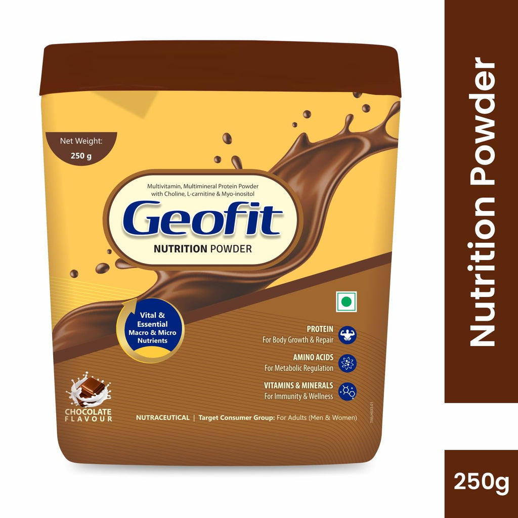 Leeford Geofit Chocolate Flavoured Protein Nutrition Powder 250g