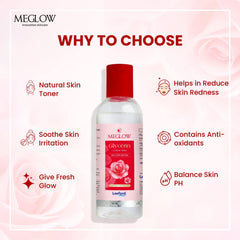 Meglow Glycerin With Rose Water Multipurpose Face Toner 100ml