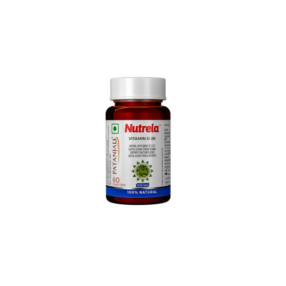 Patanjali Nutrela D2k Vitamin Supplement 60 chewable Tablets