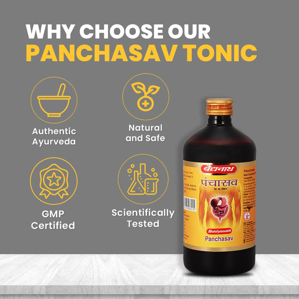 Baidyanath Ayurvedic (Jhansi) Panchasava Liquid 450ml