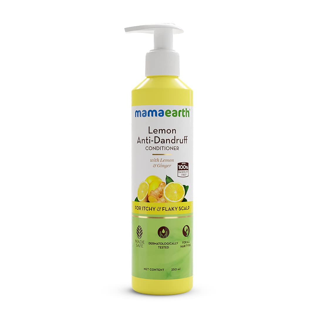 Mamaearth Lemon Anti-Dandruff Conditioner with Lemon & Ginger for Soft & Smooth Hair 250ml