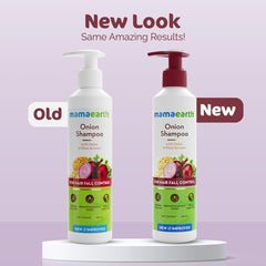 Mamaearth Onion Shampoo with Onion and Plant Keratin for Hair Fall Control