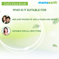 Mamaearth CoCo Face Scrub with Coffee and Cocoa for Rich Exfoliation 100g